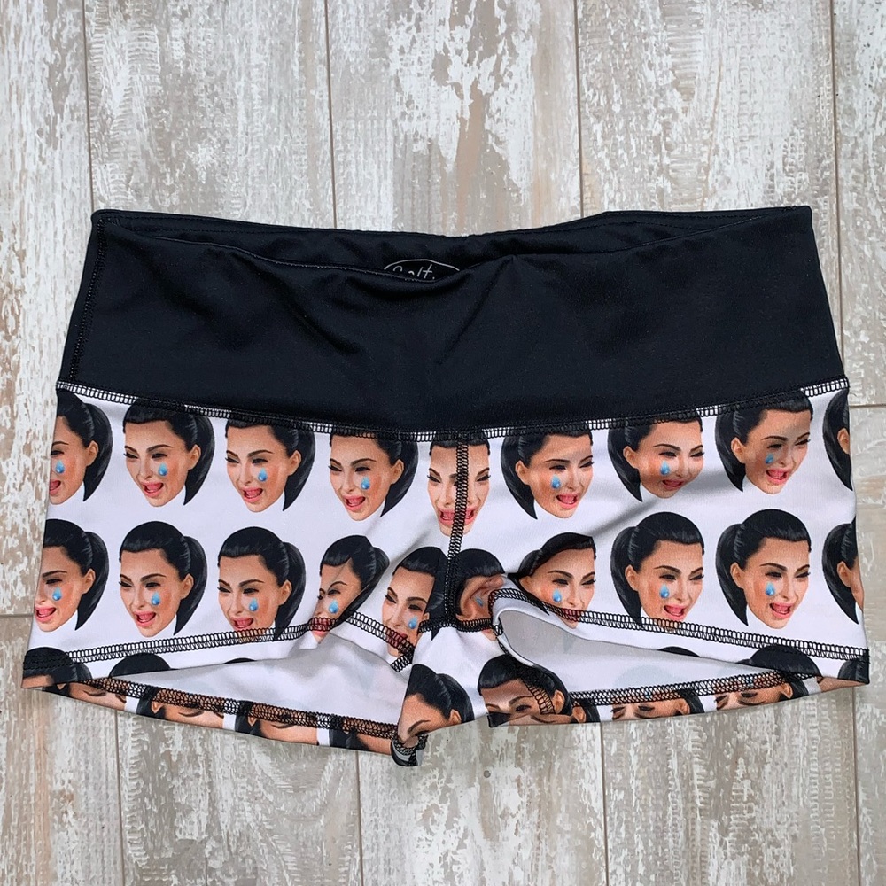 Kim Kardashian Cry Face booty shorts